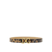 Dolce & Gabbana Leather Logo Belt