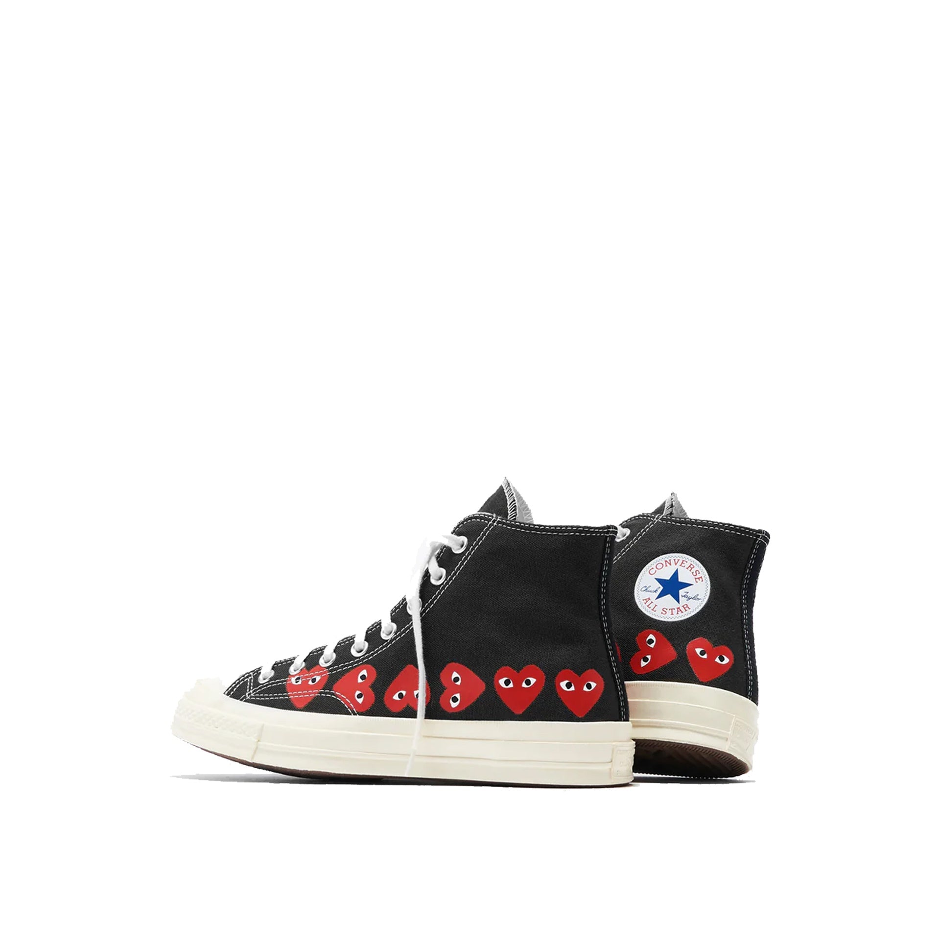 Comme Des Garçons Play x Converse Multi Heart High Top Sneakers