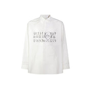 MM6 Maison Margiela Numeric asymmetric shirt