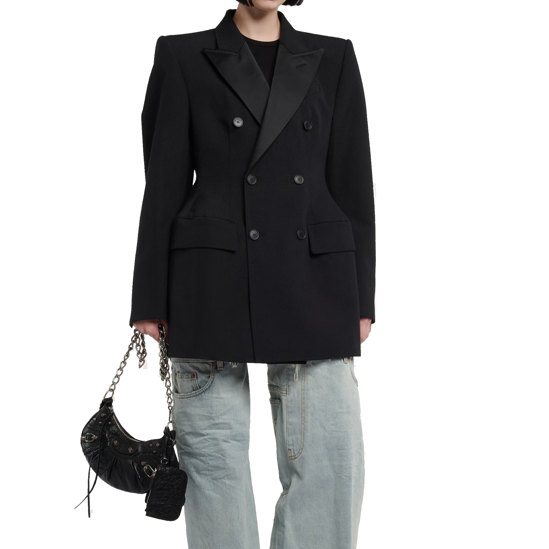 Balenciaga Hourglass Wool Jacket