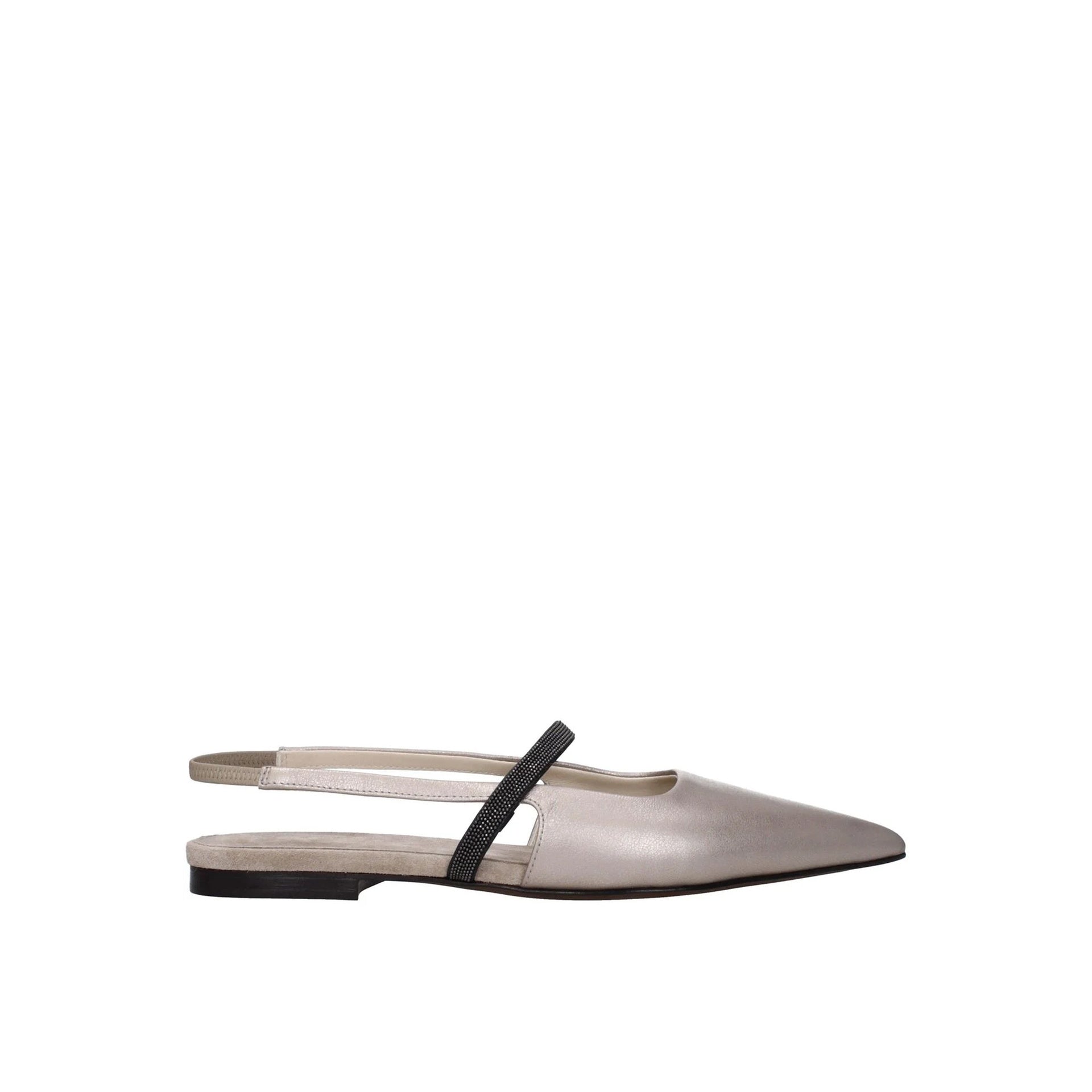 Brunello Cucinelli Slingback Flats - WOMEN SHOES - BRUNELLO CUCINELLI - Jammy Dude