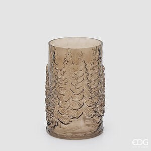 Vaso Pini Cilindro H.25 D.15 C6 - Brown