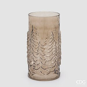 Vaso Pini Cilindro H.30 D.15 C6 - Brown