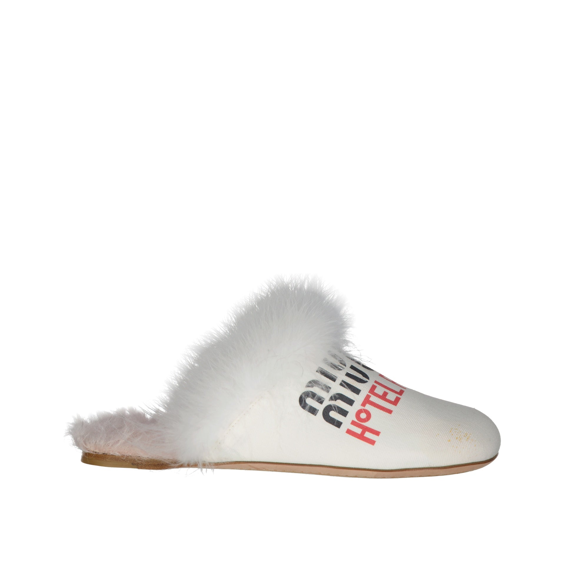 Miu Miu Logo Printed Mules