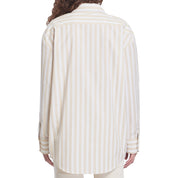 P116JD- Saint Laurent Striped Cassandre Shirt