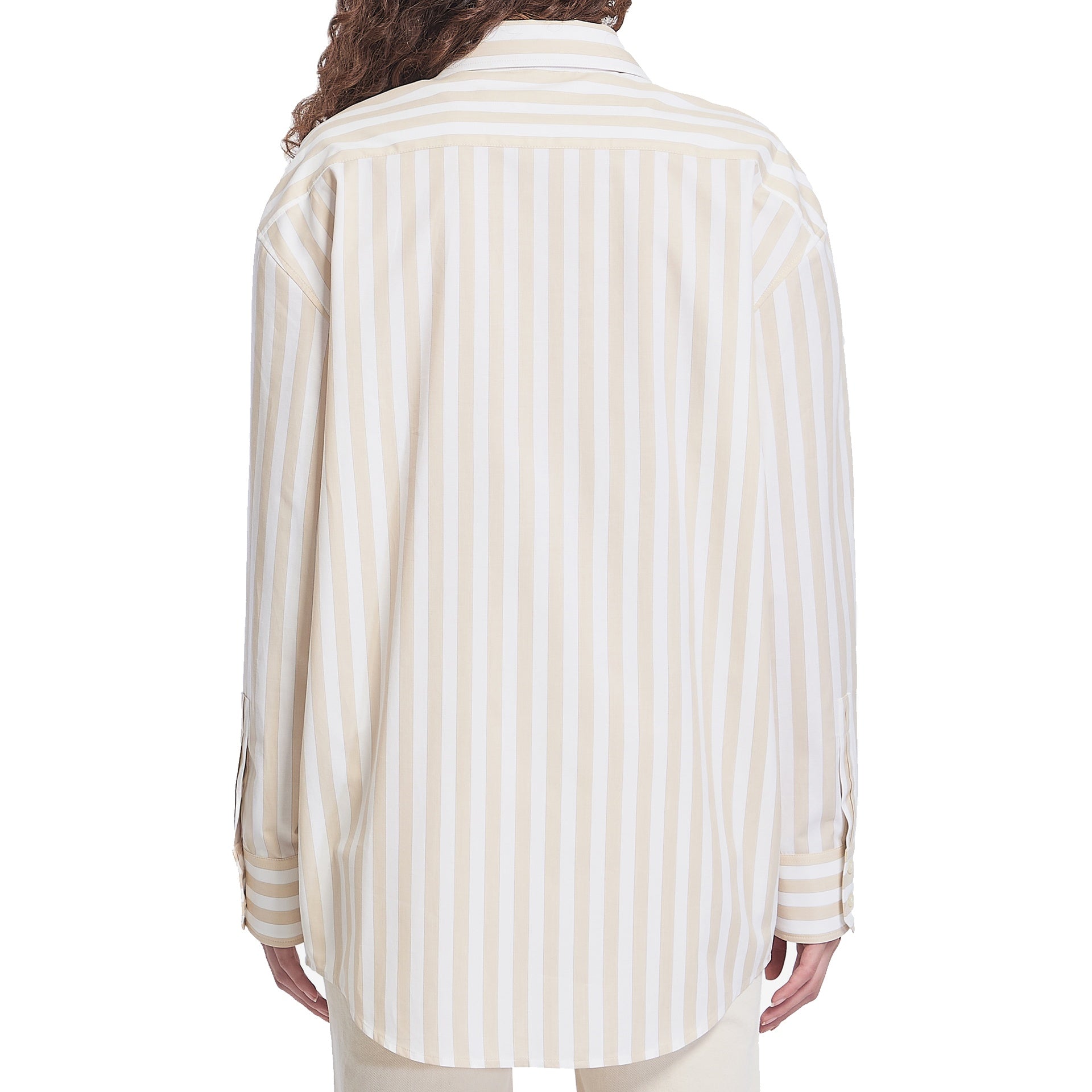 P116JD- Saint Laurent Striped Cassandre Shirt