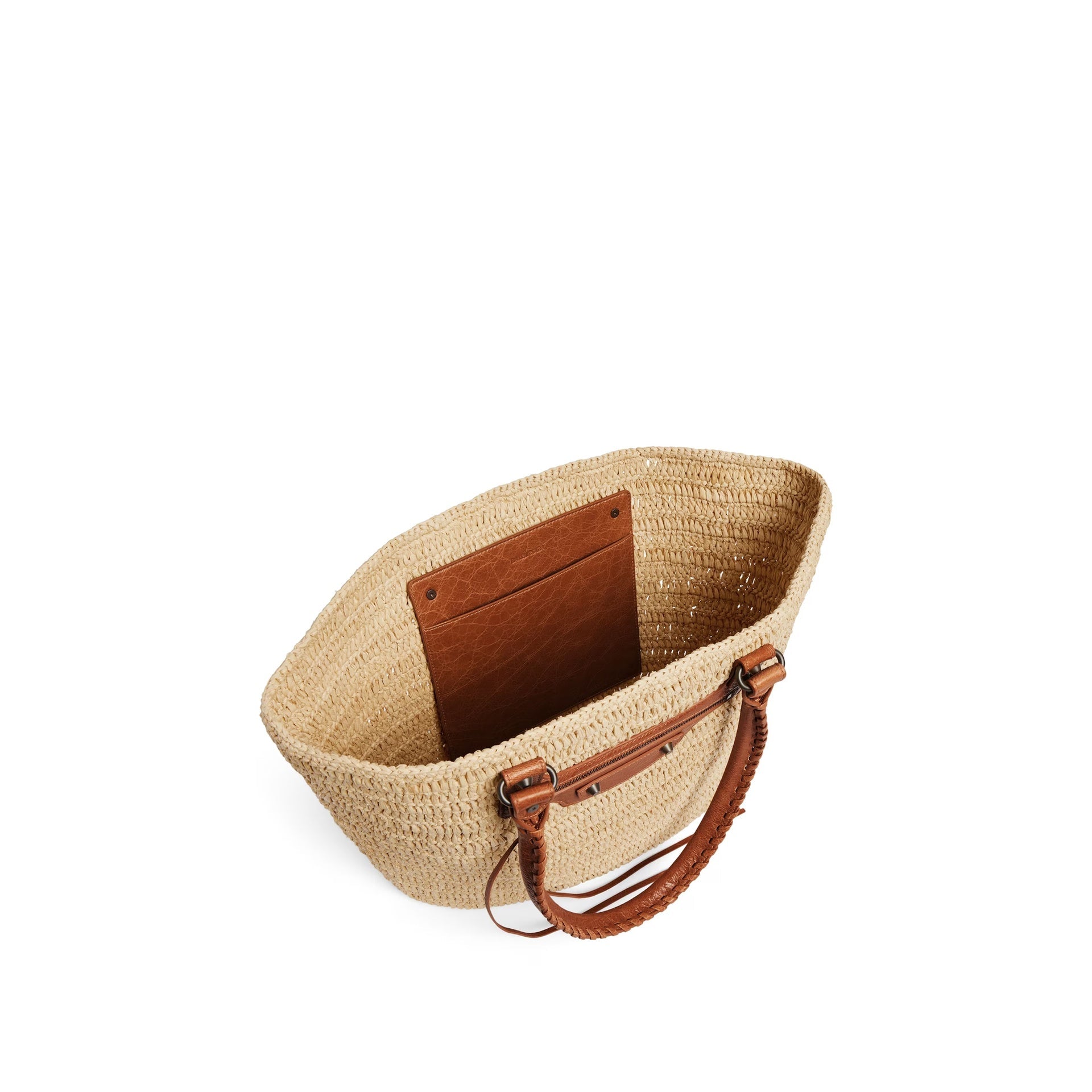 Balenciaga Le City Medium Raffia Bag