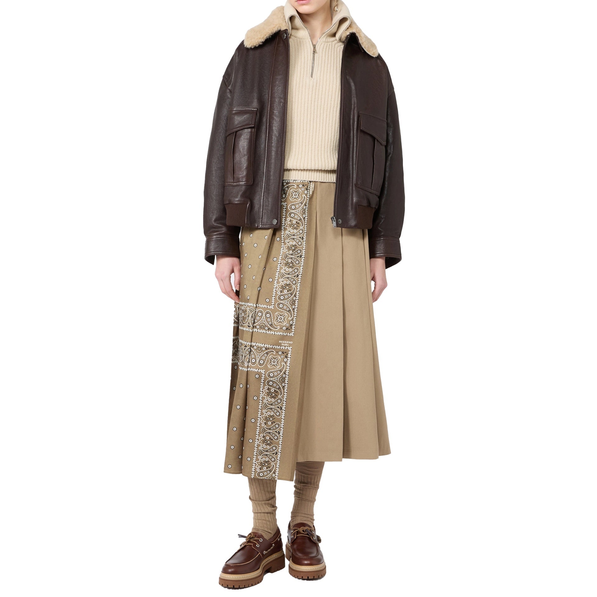 Max Mara Weekend Calata Leather Jacket - WOMEN CLOTHING - Max Mara Weekend - Jammy Dude