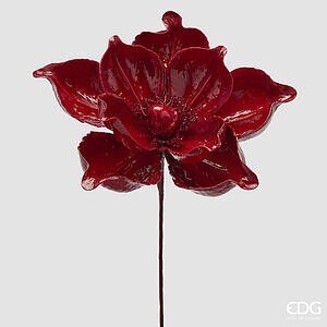 Magnolia Glossy Ramo H.65 D.35 C6 - Burgundy - Fiori e rami artificiali - EDG Enzo De Gasperi - Jammy Dude