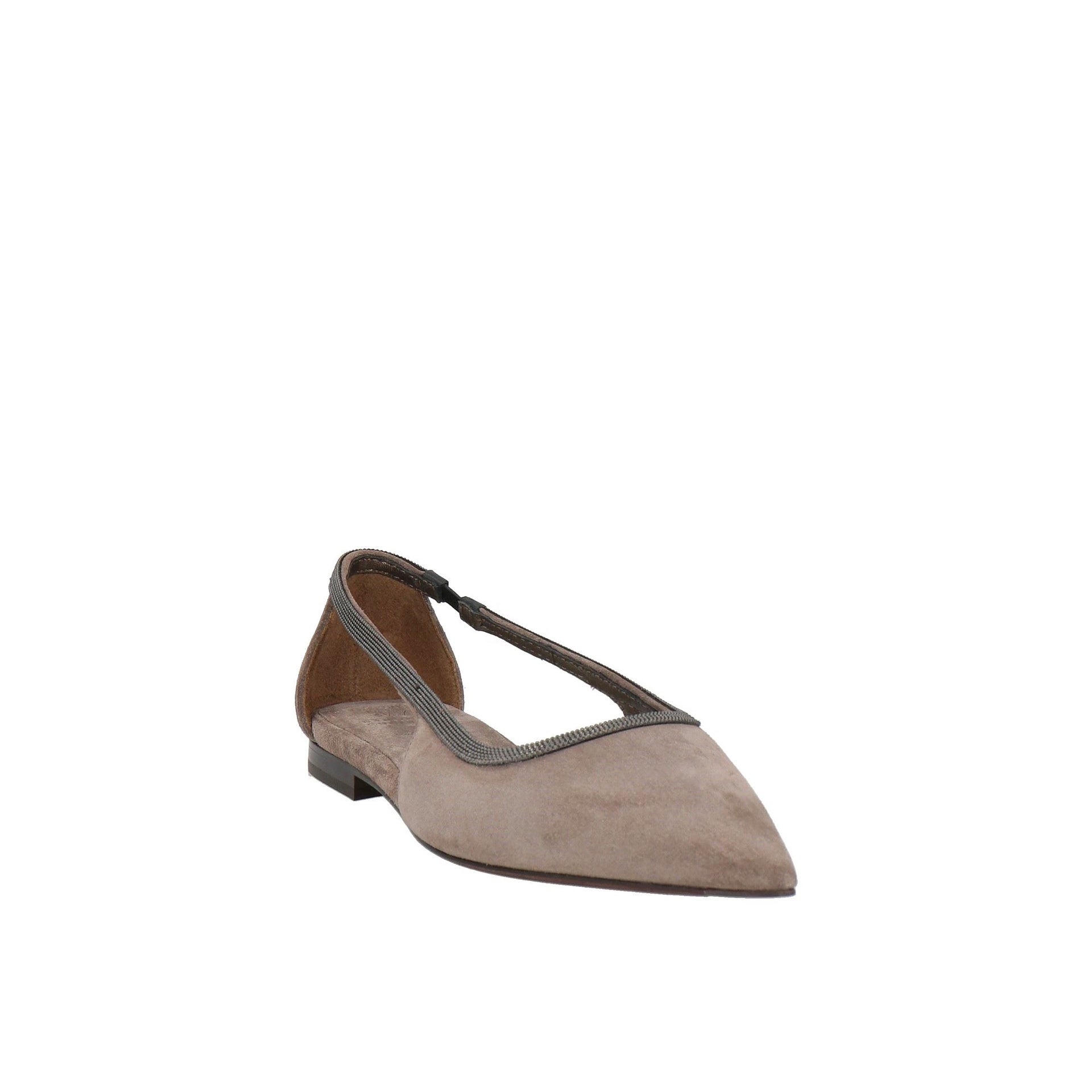 Brunello Cucinelli Suede Flats - WOMEN SHOES - Brunello Cucinelli - Jammy Dude