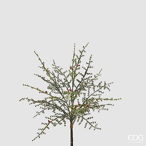 Asparago Selvatico con Bacche Mazzo X3 MZ H.50 C6 - Green Red - Fiori e rami artificiali - EDG Enzo De Gasperi - Jammy Dude