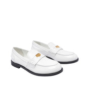Miu Miu Logo Penny Loafers