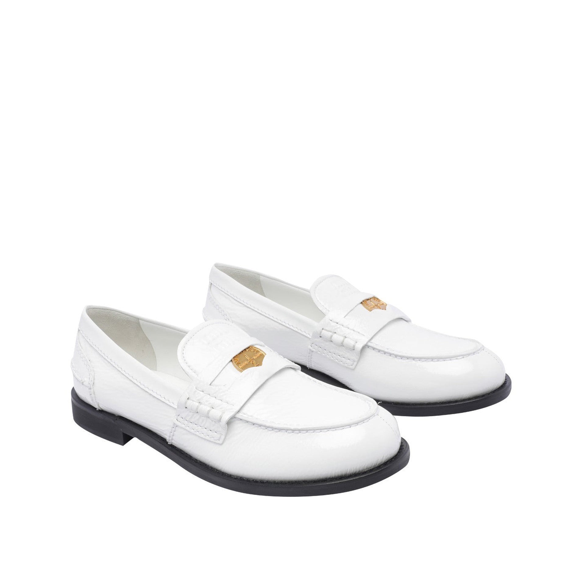 Miu Miu Logo Penny Loafers