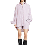 P116JD- THE ATTICO Striped Cotton Diana Shirt