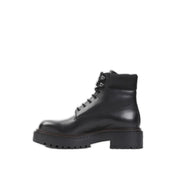 Prada Round-Toe Lace-Up Boots
