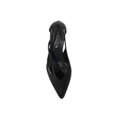 Prada 55mm Cut-Out Satin Pumps