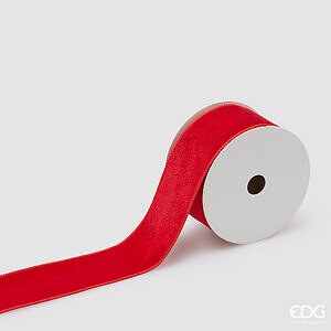 Nastro Velluto H.6.3 MT.10 C6 - Red
