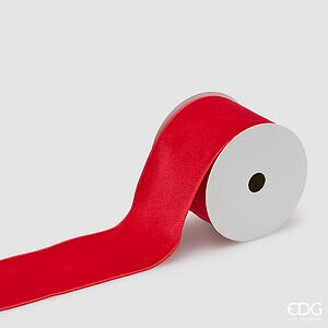 Nastro Velluto H.8,9 MT.10 C6 - Red