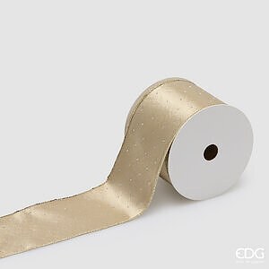 Nastro Decoglitter H.8.9 MT.10 C6 - Champagne
