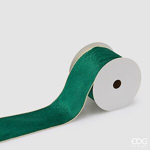 Nastro Velluto H.8.9 MT.10 C6 - Green Gold