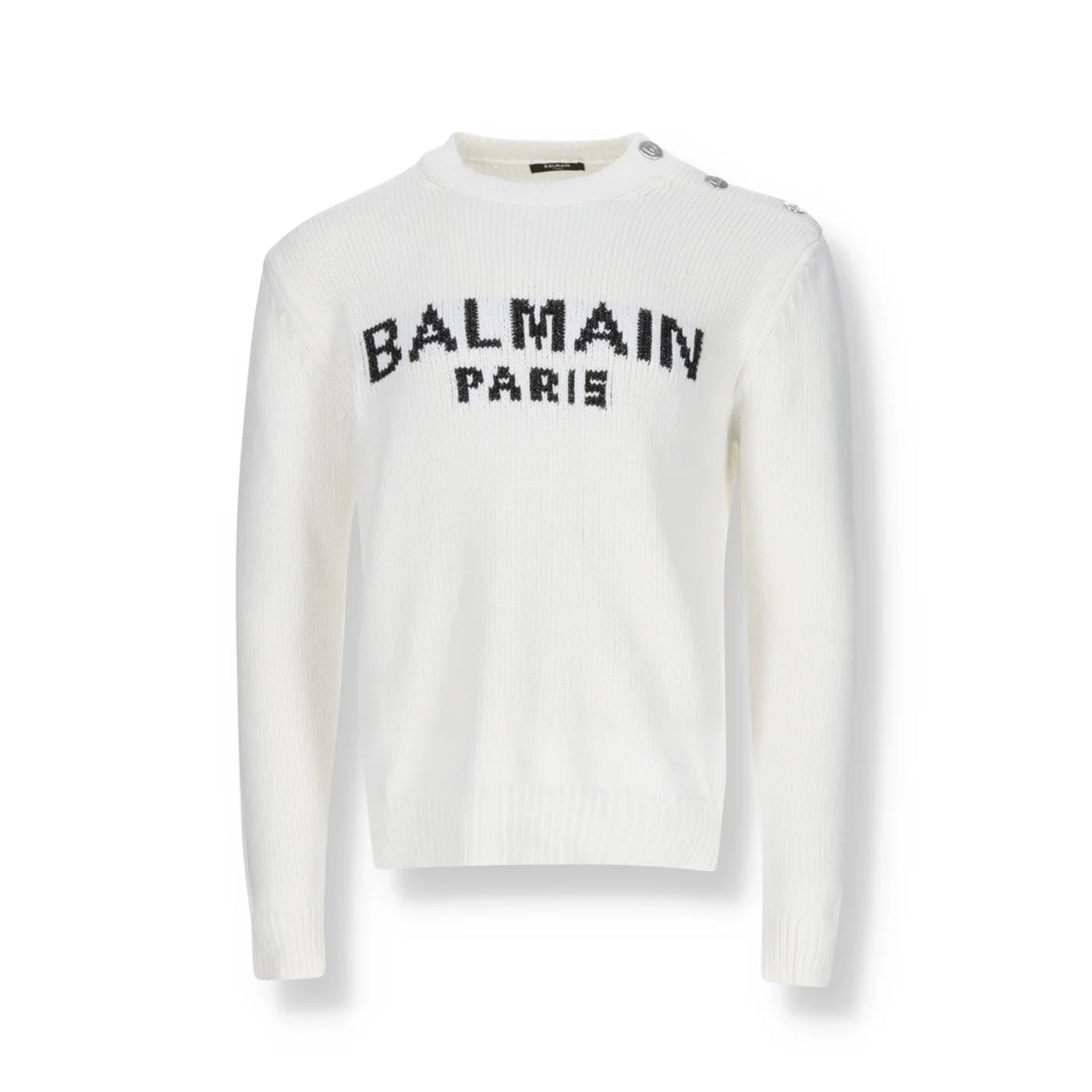 Balmain Cotton Logo Sweater - MEN CLOTHING - BALMAIN - Jammy Dude