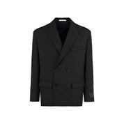 Valentino Double-breasted Wool Blazer