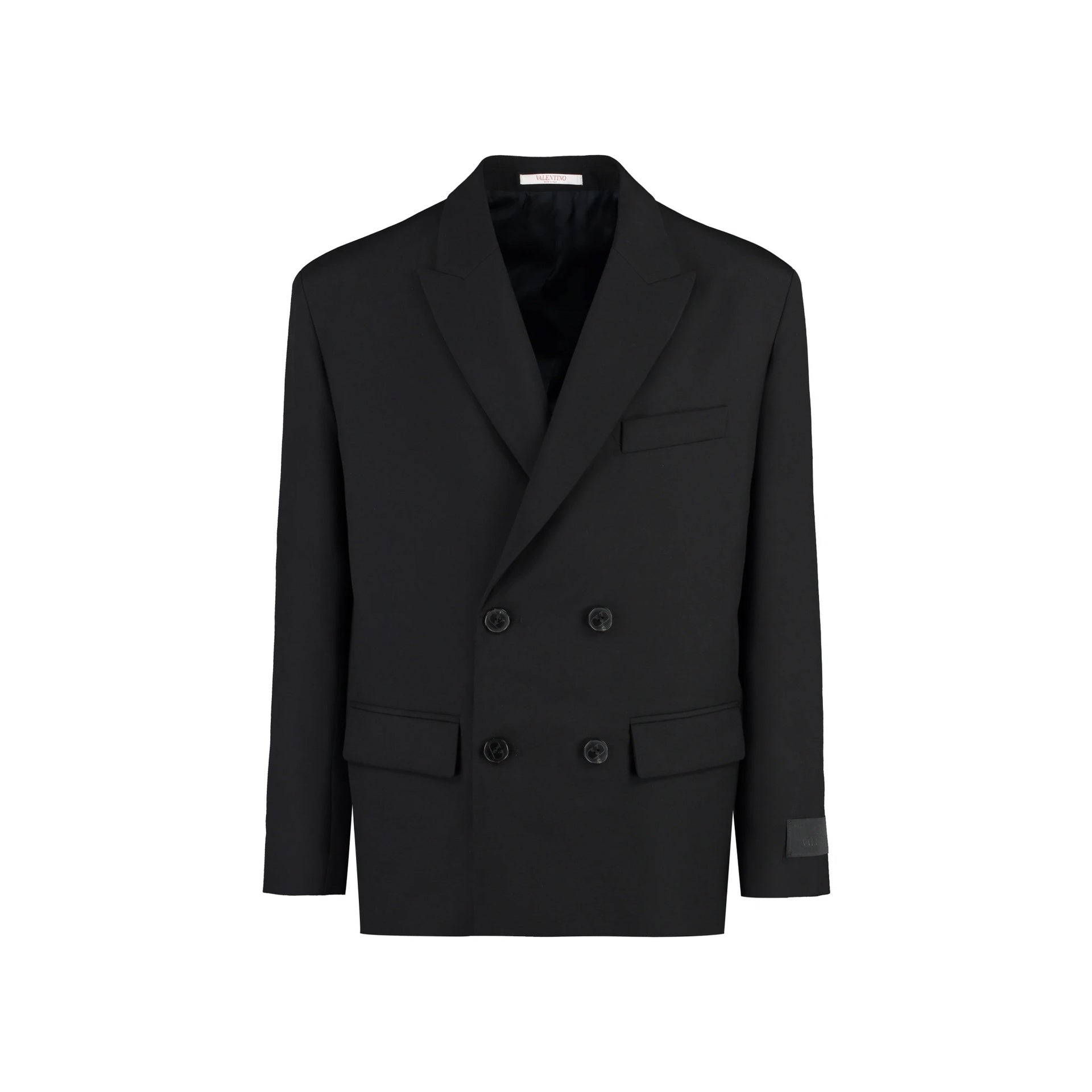 Valentino Double-breasted Wool Blazer