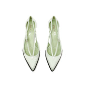 Prada Cut-Out Satin Pumps