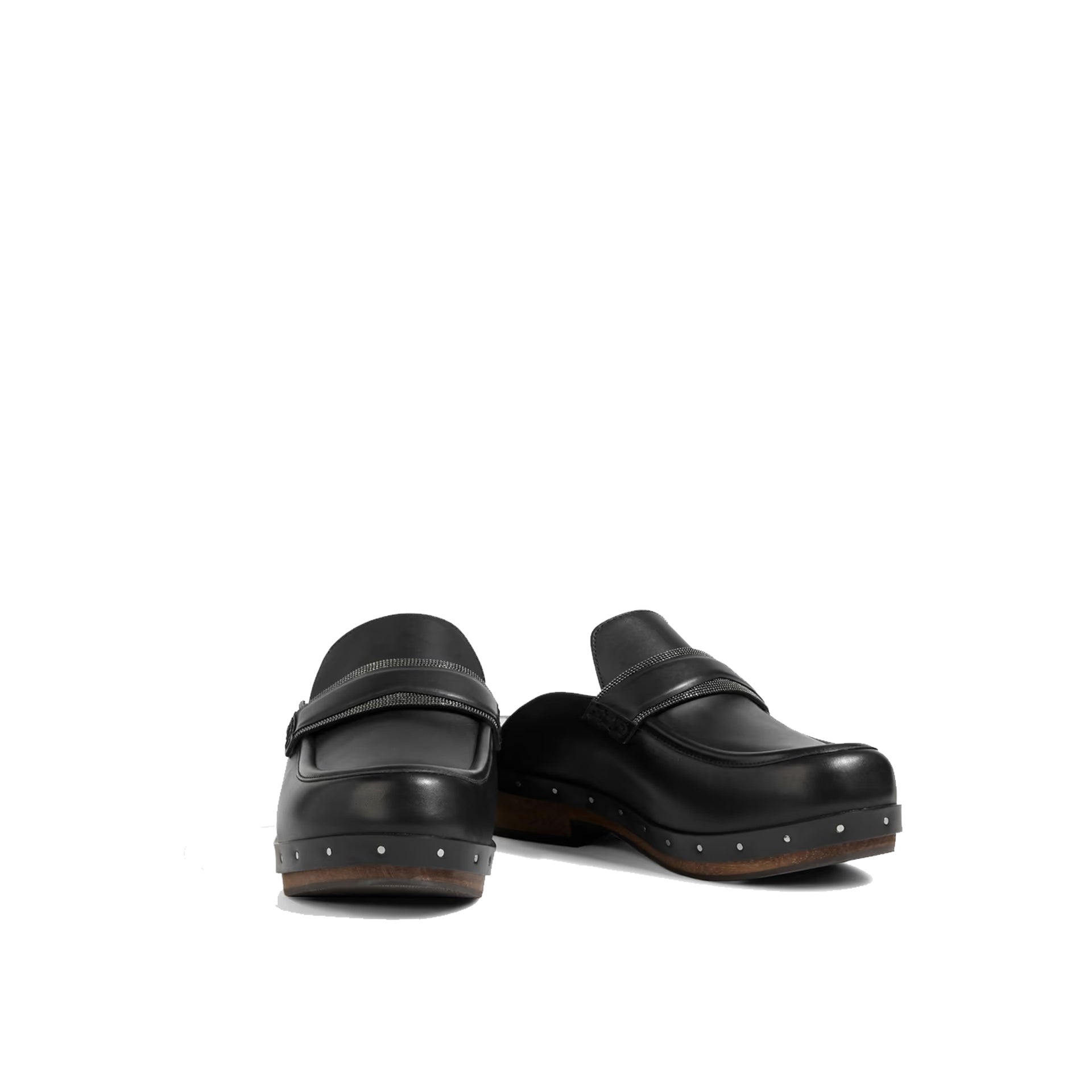 Brunello Cucinelli Leather Clogs Mules - WOMEN SHOES - Brunello Cucinelli - Jammy Dude