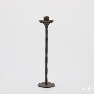 Portacandela Stile H.40 D.10 C5 - Dark Brown