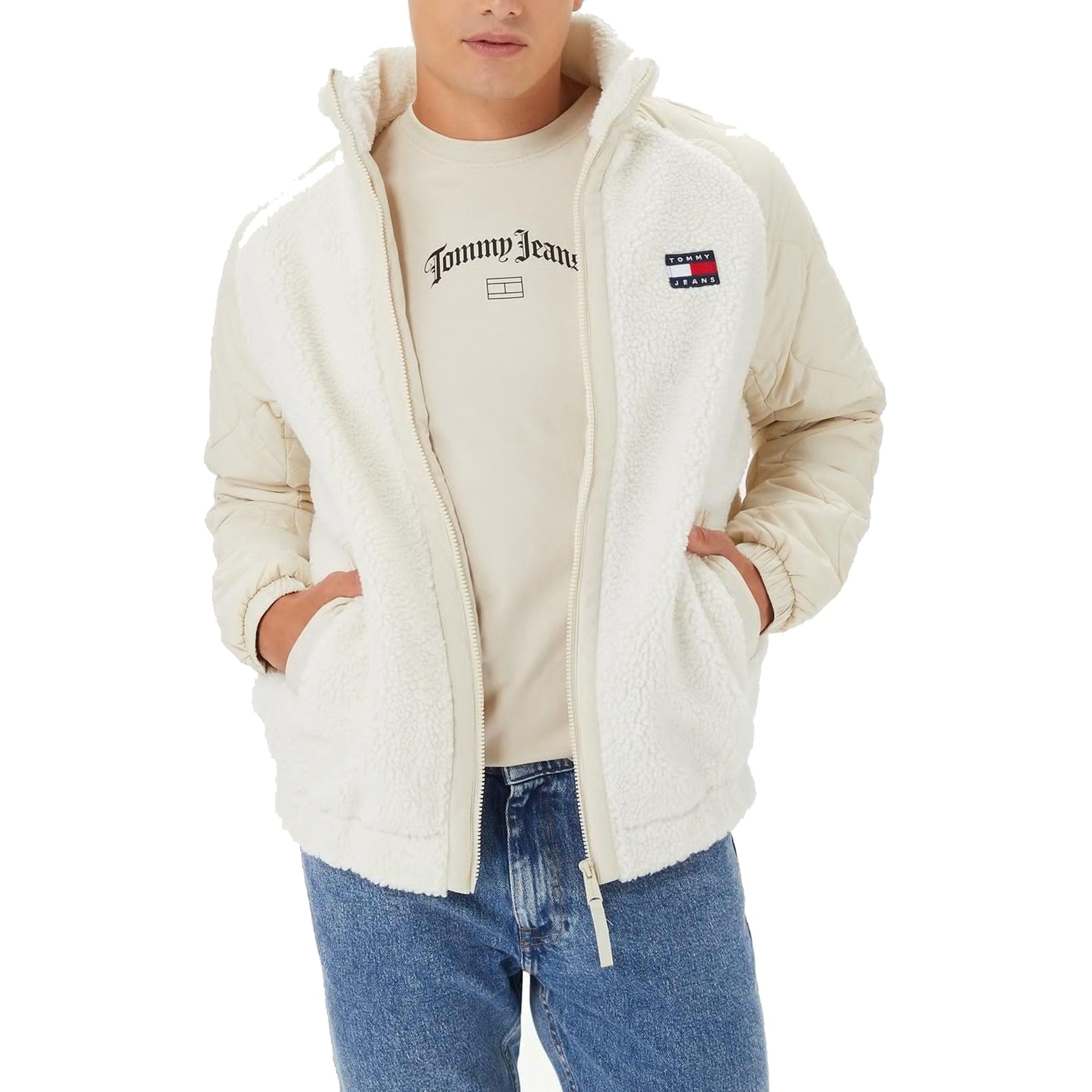 Tommy Jeans Mix Media Sherpa Jacket
