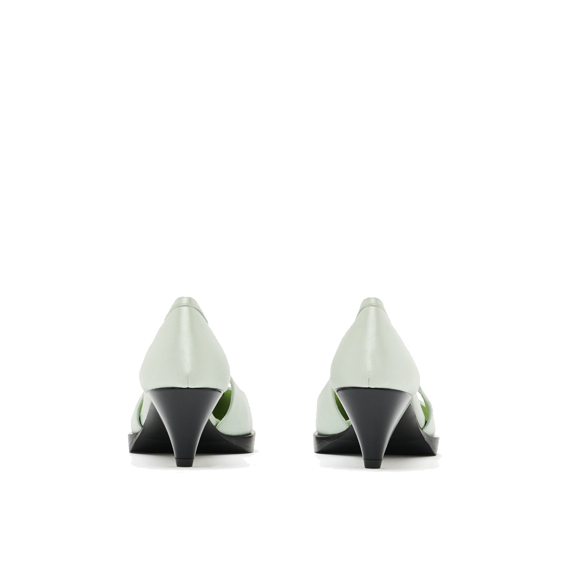 Prada Cut-Out Satin Pumps
