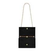 Saint Laurent Kate Medium Tassel Crocodile Embossed Leather Bag