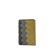 P116JD- Bottega Veneta Intrecciato Tricolor Card Holder