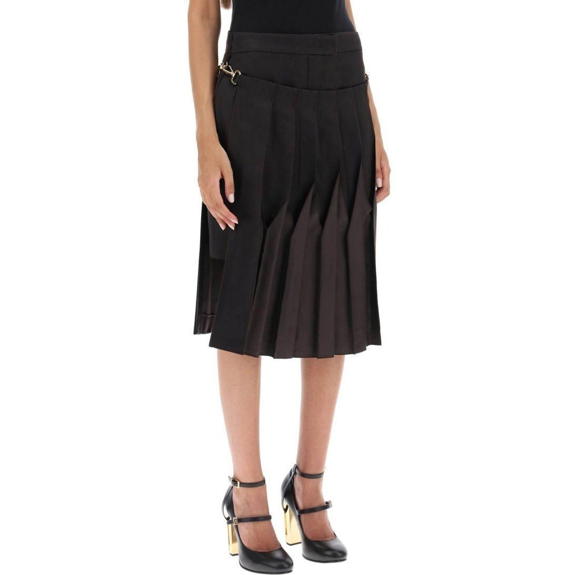 Fendi Cotton And Silk Washed Skirt - WOMEN CLOTHING - FENDI - Jammy Dude