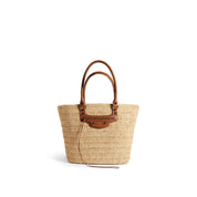 Balenciaga Le City Medium Raffia Bag