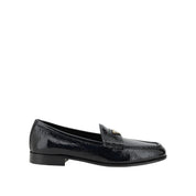 P116JD- Prada Logo Croc-embossed Leather Loafers