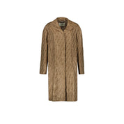 P116JD-Fendi FF-Printed Coat