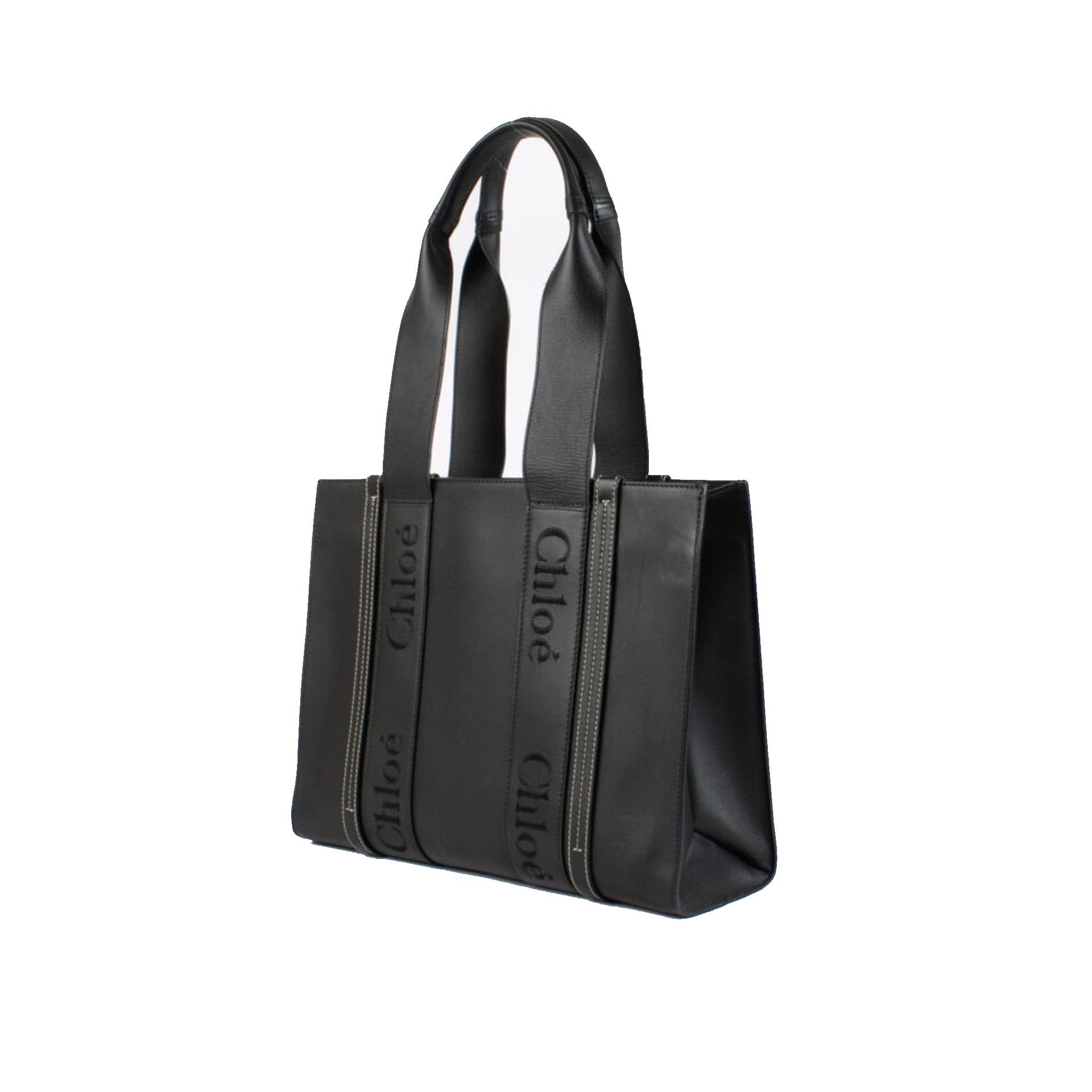 Chloe Woody Medium Leather Tote Bag - WOMEN BAGS - CHLOE' - Jammy Dude