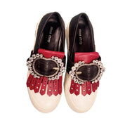 Miu Miu Leather Sneakers - WOMEN SHOES - MIU MIU - T.Luxy