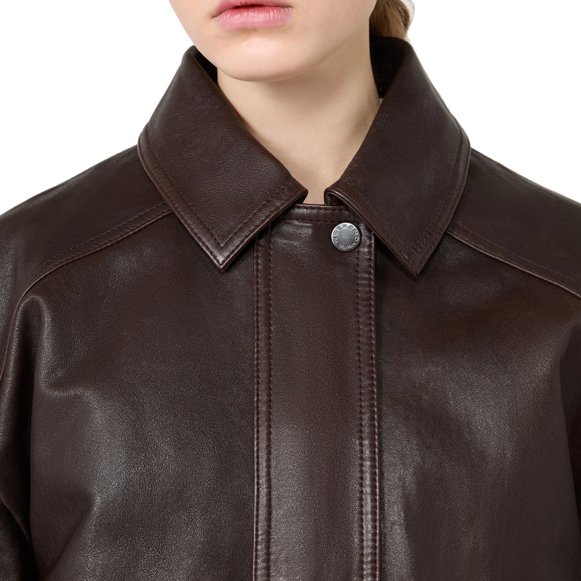 Max Mara Weekend Calata Leather Jacket - WOMEN CLOTHING - Max Mara Weekend - Jammy Dude
