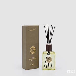 Profumatore Bottiglia Golden Muse 330ML H.18 L.9 L.4 C6 - Mint Eucalyptus