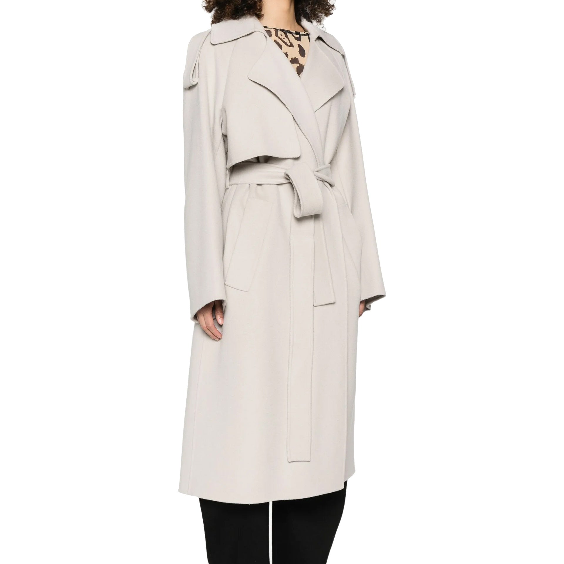 P116JD-Sportmax Fiore Wool Coat