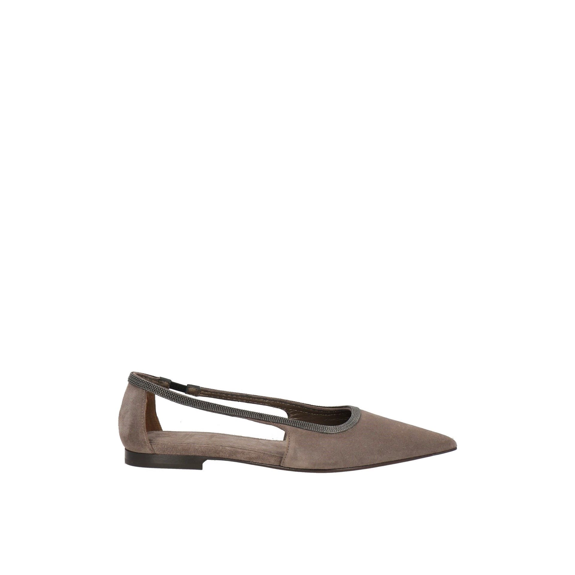 Brunello Cucinelli Suede Flats - WOMEN SHOES - Brunello Cucinelli - Jammy Dude