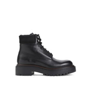 Prada Round-Toe Lace-Up Boots