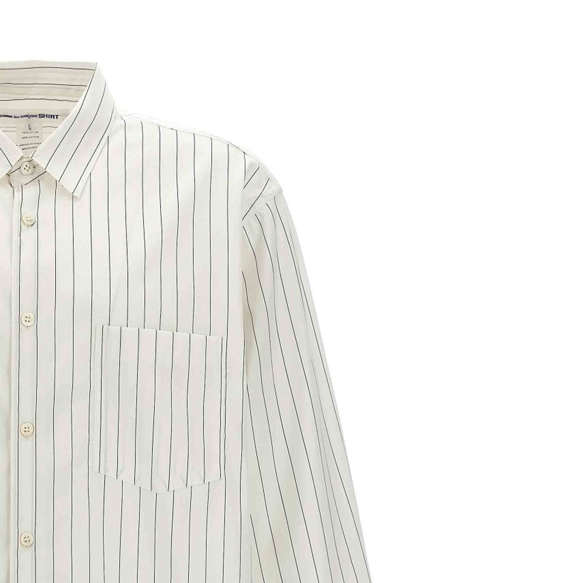 Comme Des Garçons Striped Poplin Shirt