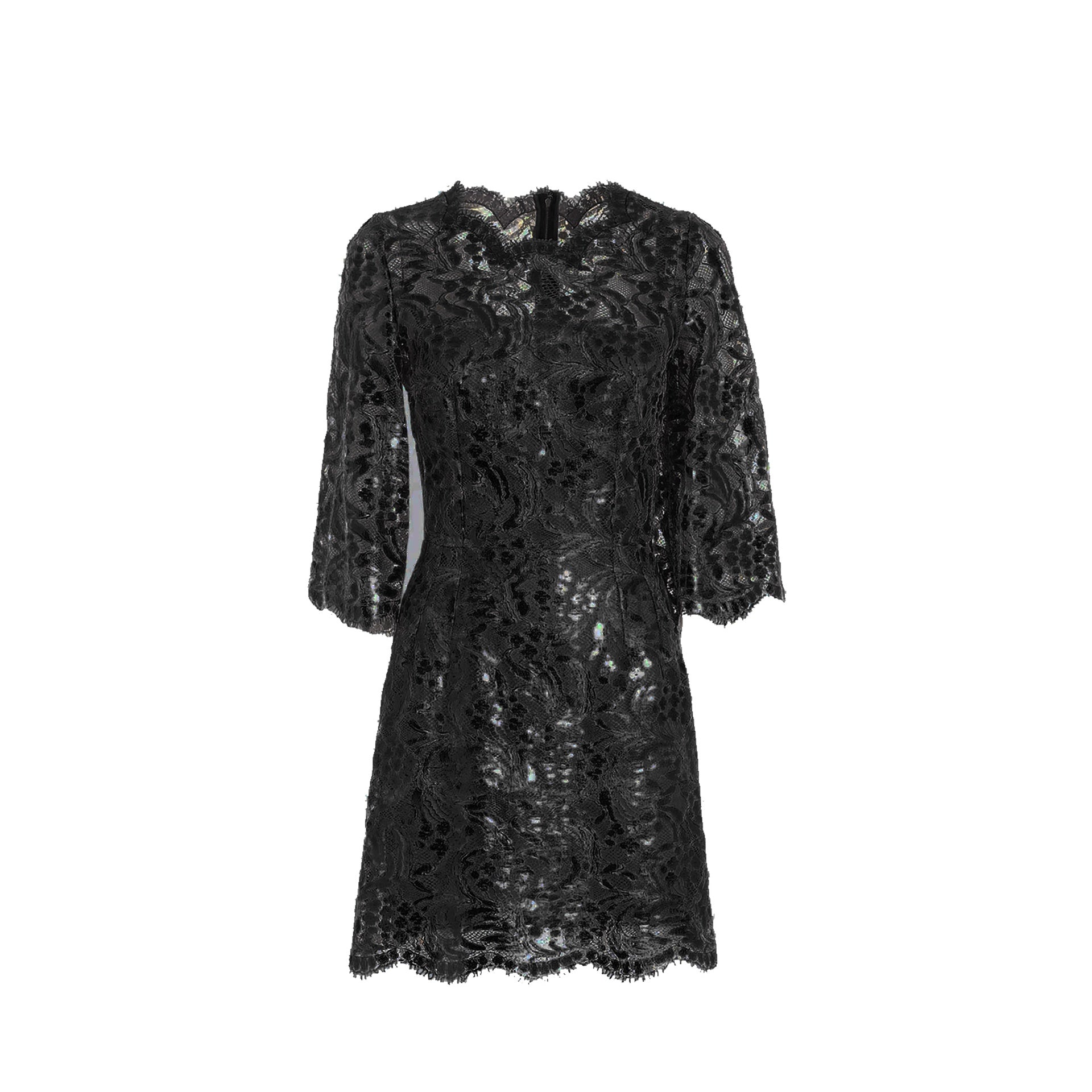 DOLCE & GABBANA Floral Lace Mini Dress - WOMEN CLOTHING - Dolce & Gabbana - Jammy Dude
