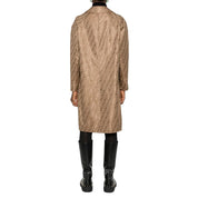 P116JD-Fendi FF-Printed Coat