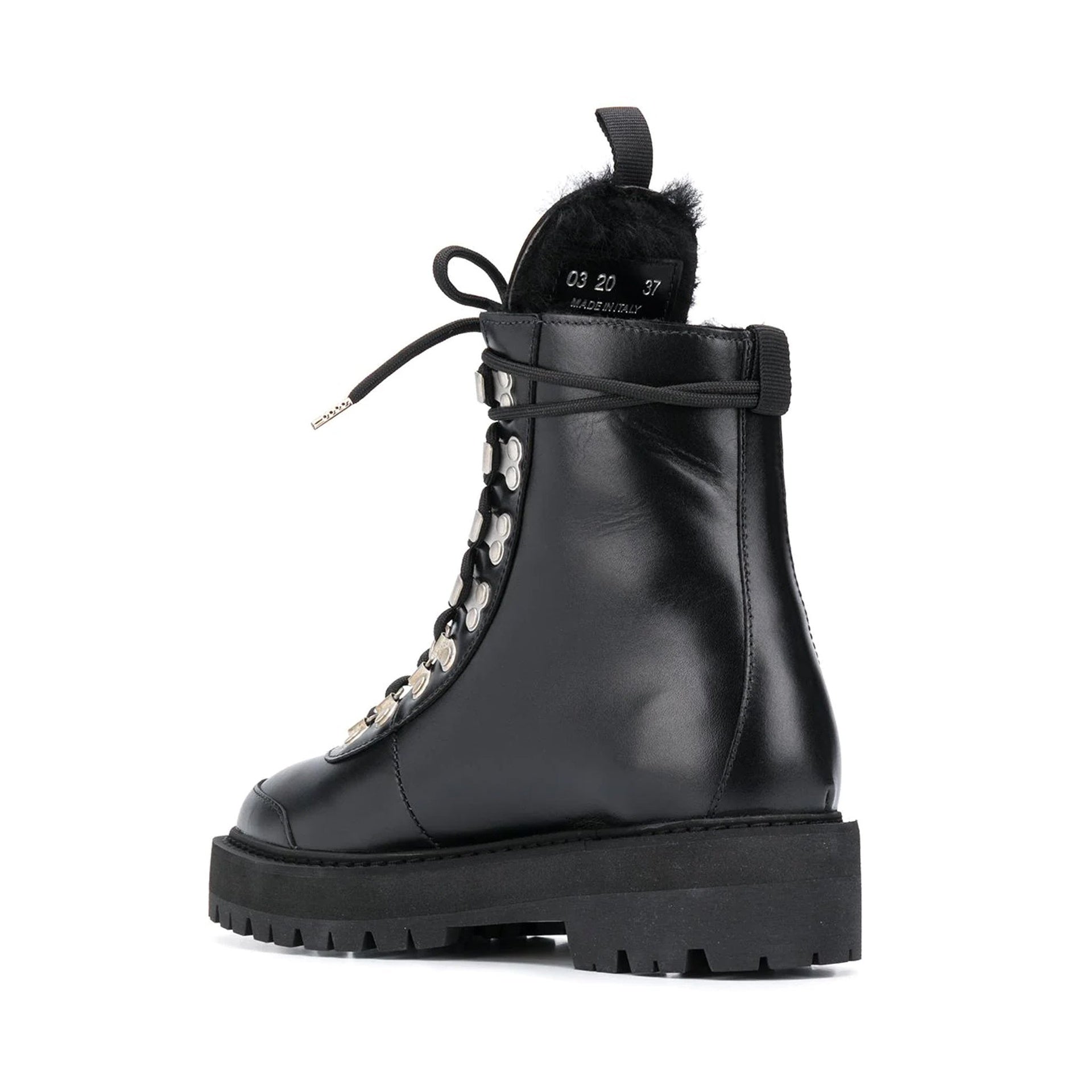 Off-White Leather Ankle Boots