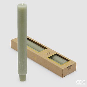 Candela Stelo Solid CF 2PZ H.25 C4 - Sage - Candele e profumi - EDG Enzo De Gasperi - Jammy Dude